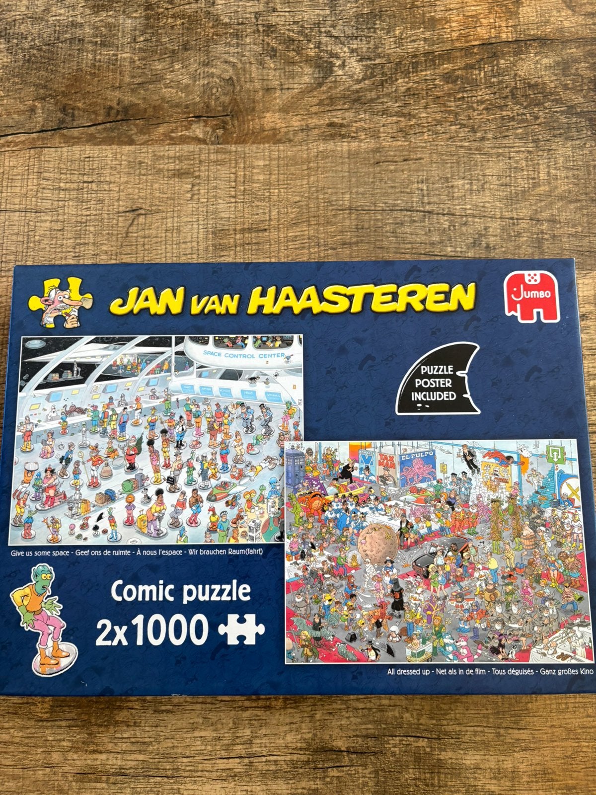 Jan van Haasteren puzzels 2 x 1000 stukjes, Ophalen of Verzenden, 500 t/m 1500 stukjes, Zo goed als nieuw