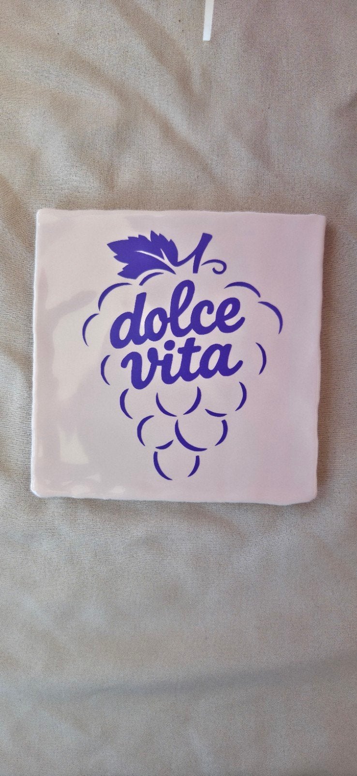 Tegel met tekst - dolce vita, Ophalen of Verzenden