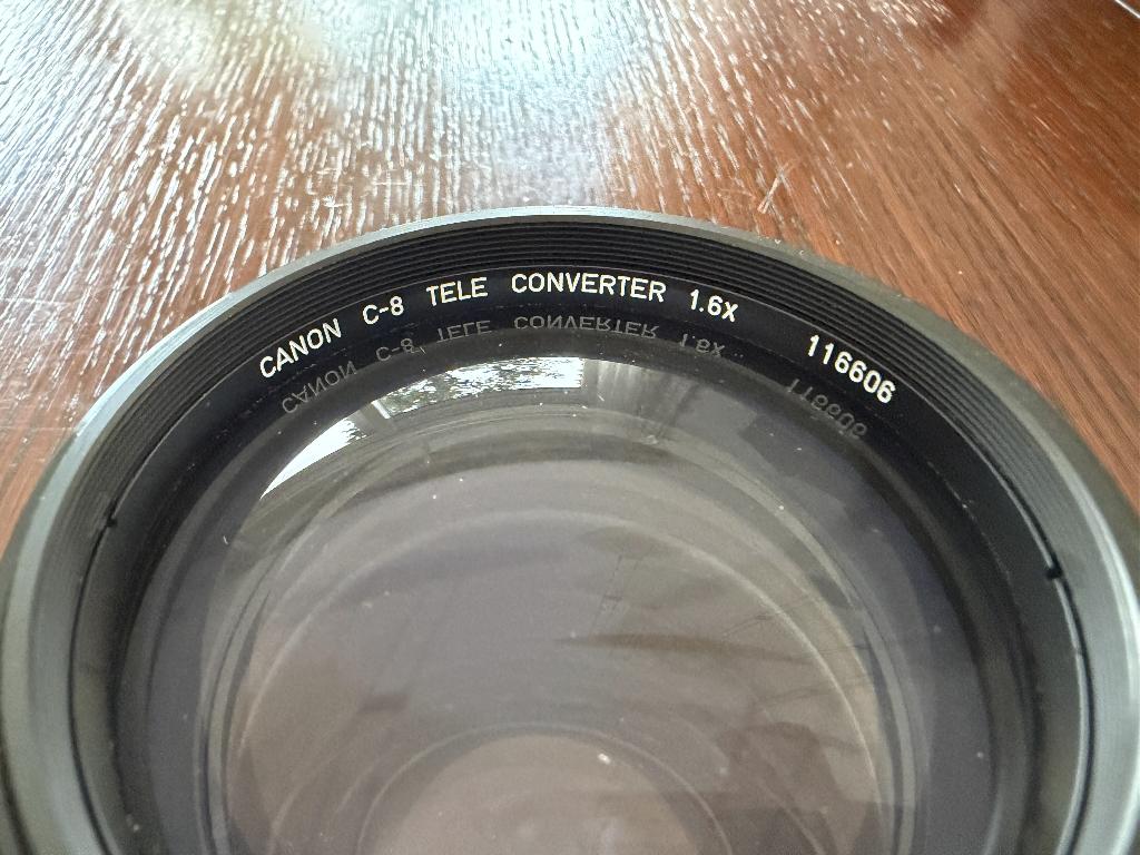 Canon C-8 Tele converter 1.6x  116608 in etui, Audio, Tv en Foto, Fotografie | Lenzen en Objectieven, Zo goed als nieuw, Toebehoren