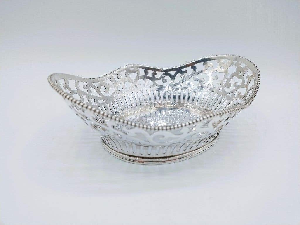 Zilveren bonbonmandje, ca. 1930, Verzenden, Zilver