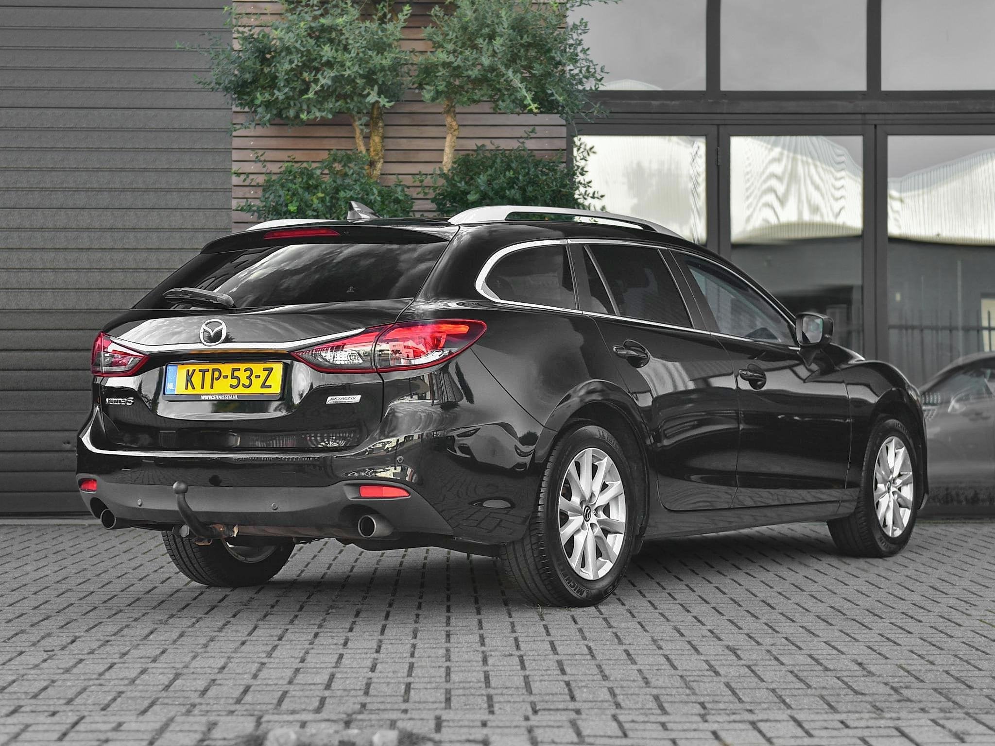 Mazda 6 Sportbreak 2.0 SkyActiv-G 165 Skylease+ Trekhaak Nav, Auto's, 1998 cc, Stof, Gebruikt, 4 cilinders