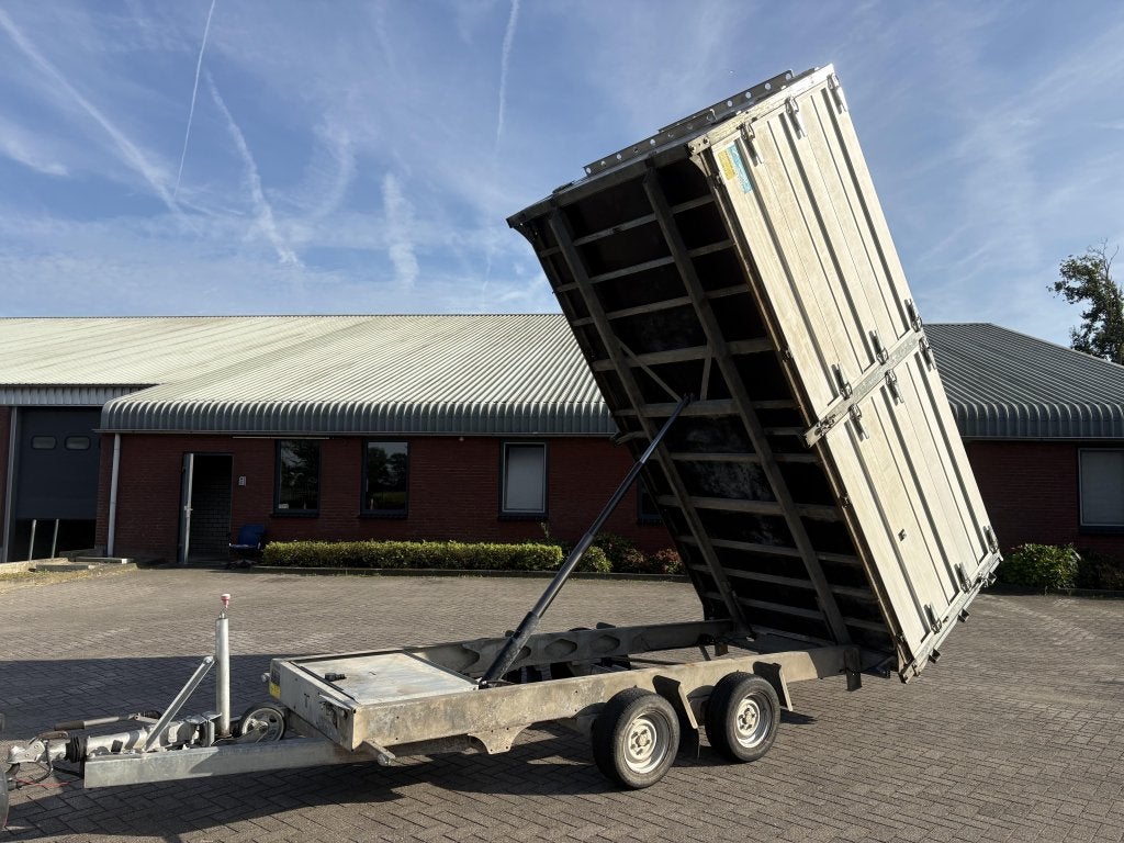 TwinTrailer elektrische kipper machinetransporter ALS NIEUW, Gebruikt