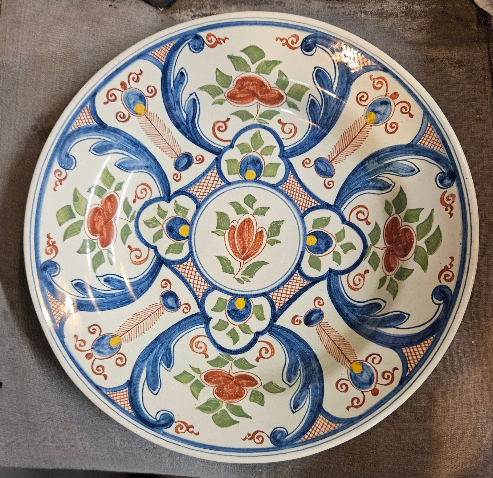 Porseleinen fles bord, Antiek en Kunst, Ophalen of Verzenden