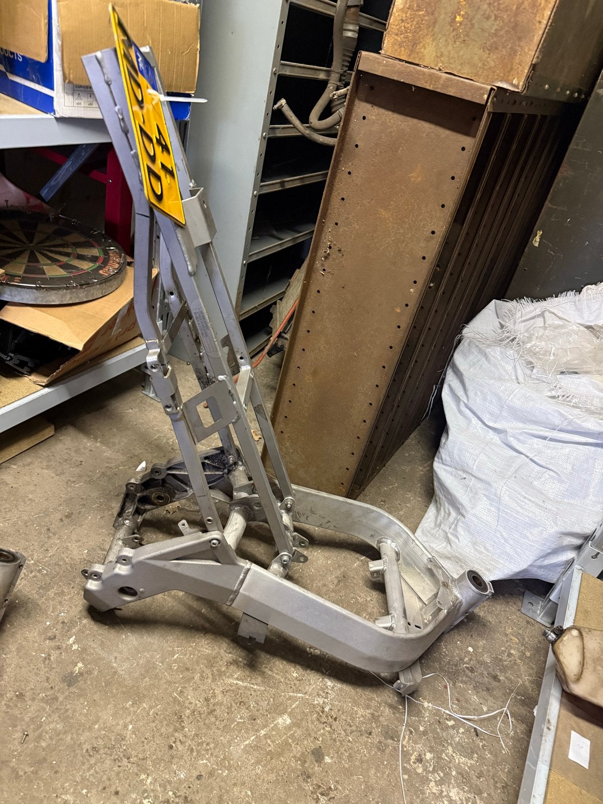 Derbi GPR Racing 125cc frame op motorkenteken (zonder WOK), Motoren, Gebruikt, Derbi, Derbi, Ophalen of Verzenden