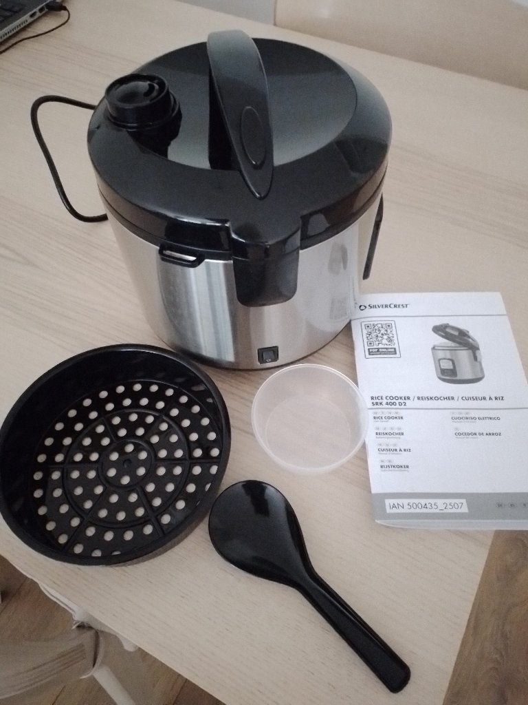 rijstkoker Silvercrest (Lidl), Ophalen, Zo goed als nieuw
