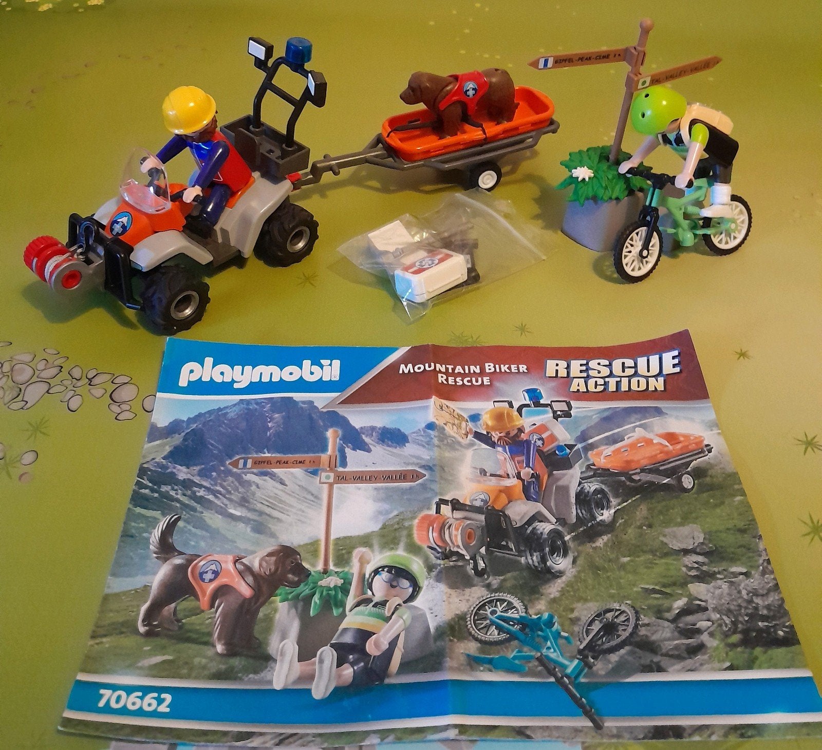 Playmobil Rescue Action 70662 Mountain Biker Rescue, Complete set, Ophalen of Verzenden, Zo goed als nieuw, Sports & action