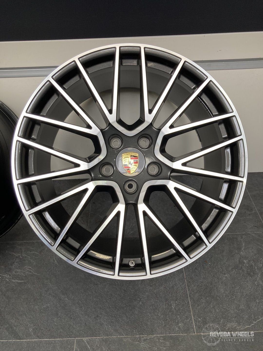 21” originele Porsche Cayenne 9Y / 9Y3 velgen breedset 5x130, Gebruikt, Velg(en), -, -