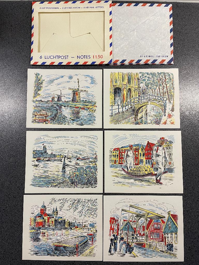 Mapje met 6 luchtpost brieven + envelop, ongebruikt, Ophalen of Verzenden, 1980 tot heden, Ongelopen, Noord-Brabant