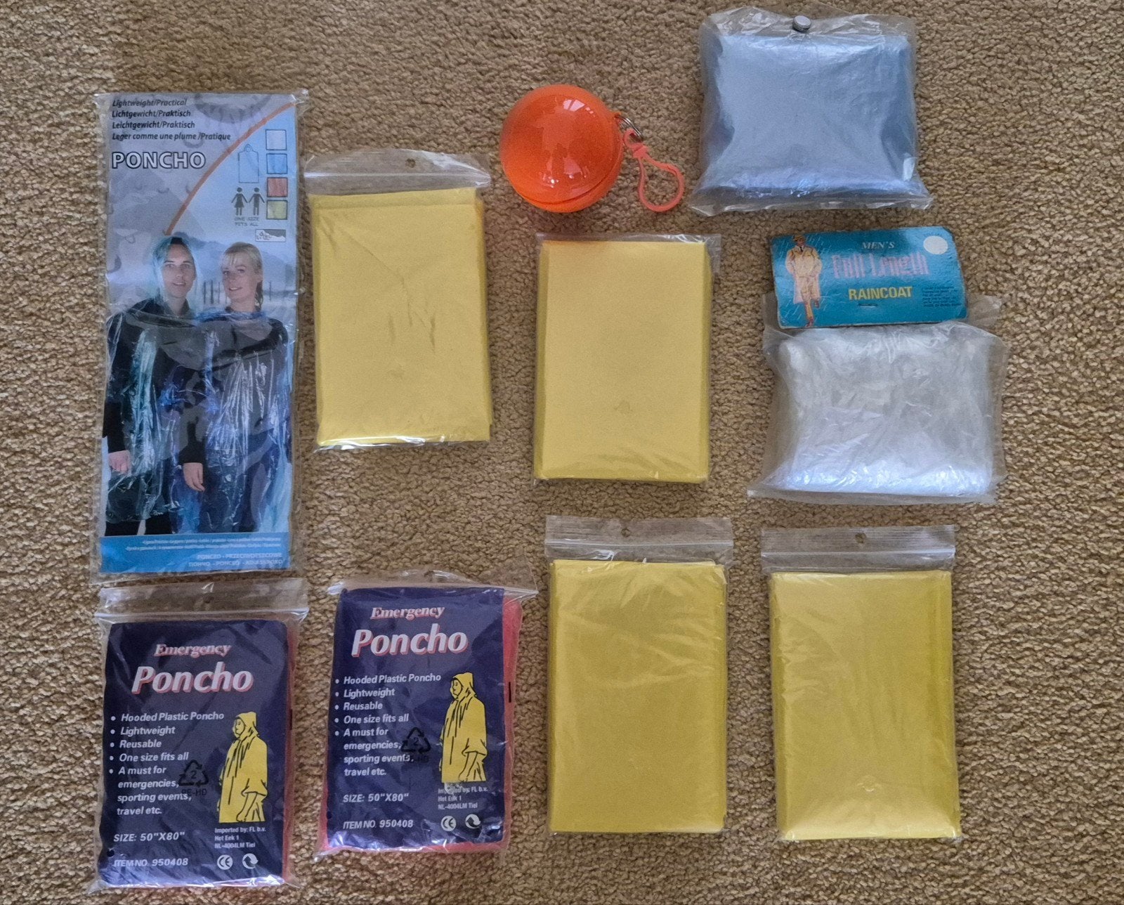 MOET WEG !! Nieuwe Regenjas Poncho's - 10 Stuks, Ophalen of Verzenden, Nieuw, Regenjas