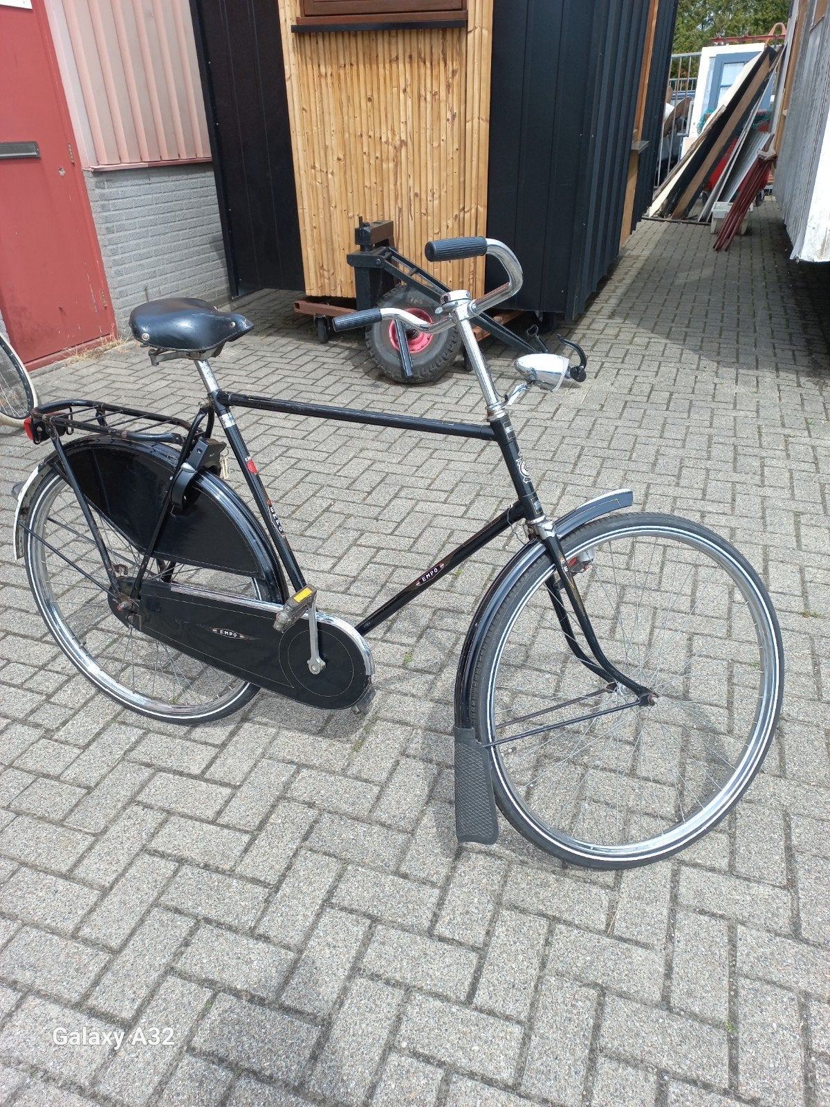 Empo herenfiets 61cm frame, klassiek model, Ophalen, Gebruikt, Terugtraprem