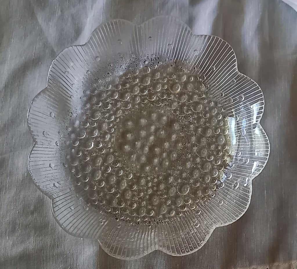 Iittala 'Tulip Lotus' glazen schaal- vintage, Verzenden, Schaal, Glas