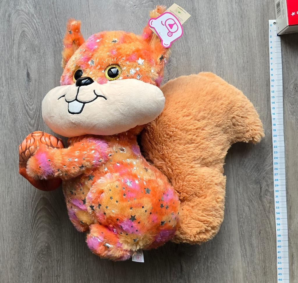 Eekhoorn 45cm en octopus knuffel 55cm NIEUW, Kinderen en Baby's, Speelgoed | Knuffels en Pluche, Nieuw, Overige typen, Ophalen of Verzenden