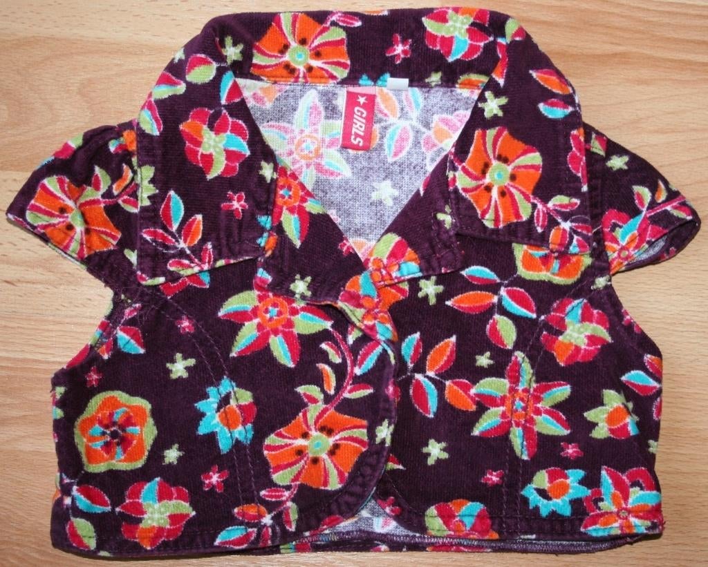 Velours vestje/bolero maat 98, Kinderen en Baby's, Kinderkleding | Maat 98, Ophalen, Zo goed als nieuw, Meisje, Overige typen