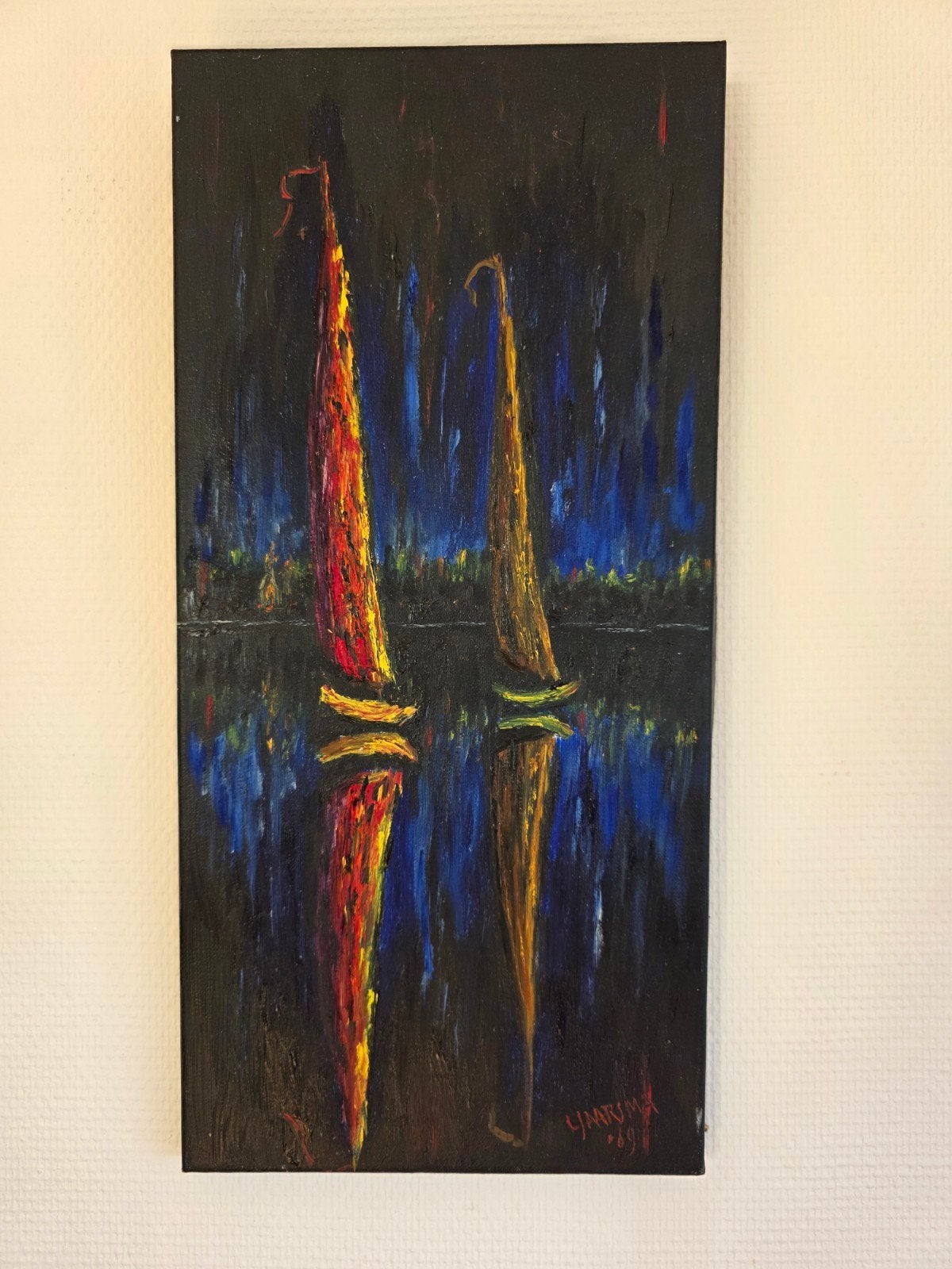 kunst en kitch kavel meerdere schilderijen en 3x Jaarsma, Antiek en Kunst, Ophalen, Doek, Landschap, Olieverf