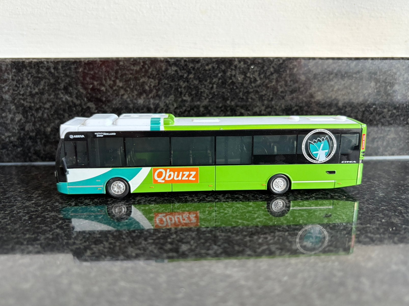Decals transfer logo set Qbuzz oranje bus ov 1:87 H0, Verzenden, Nieuw, Overige merken