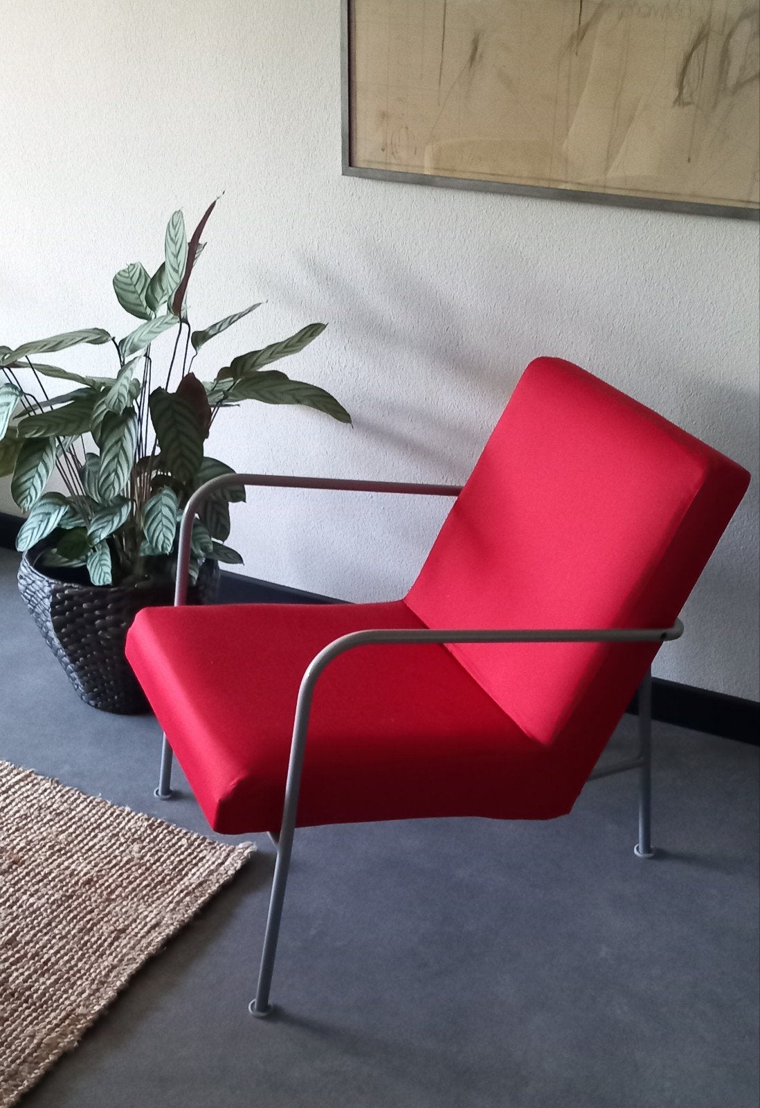 Ikea PS 1999 fauteuil in rood., Ophalen, 75 tot 100 cm, 50 tot 75 cm