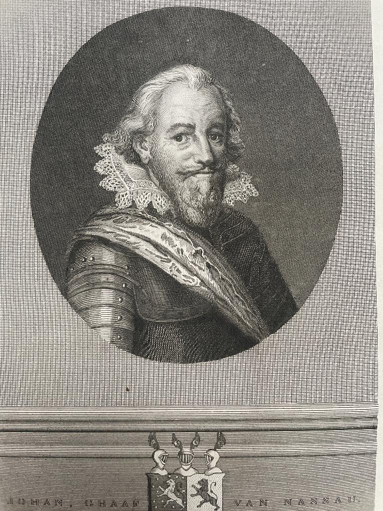 1561 - 1623 Johan Graaf van Nassau - P0510, Ophalen of Verzenden, Ets, 1700 - 1799