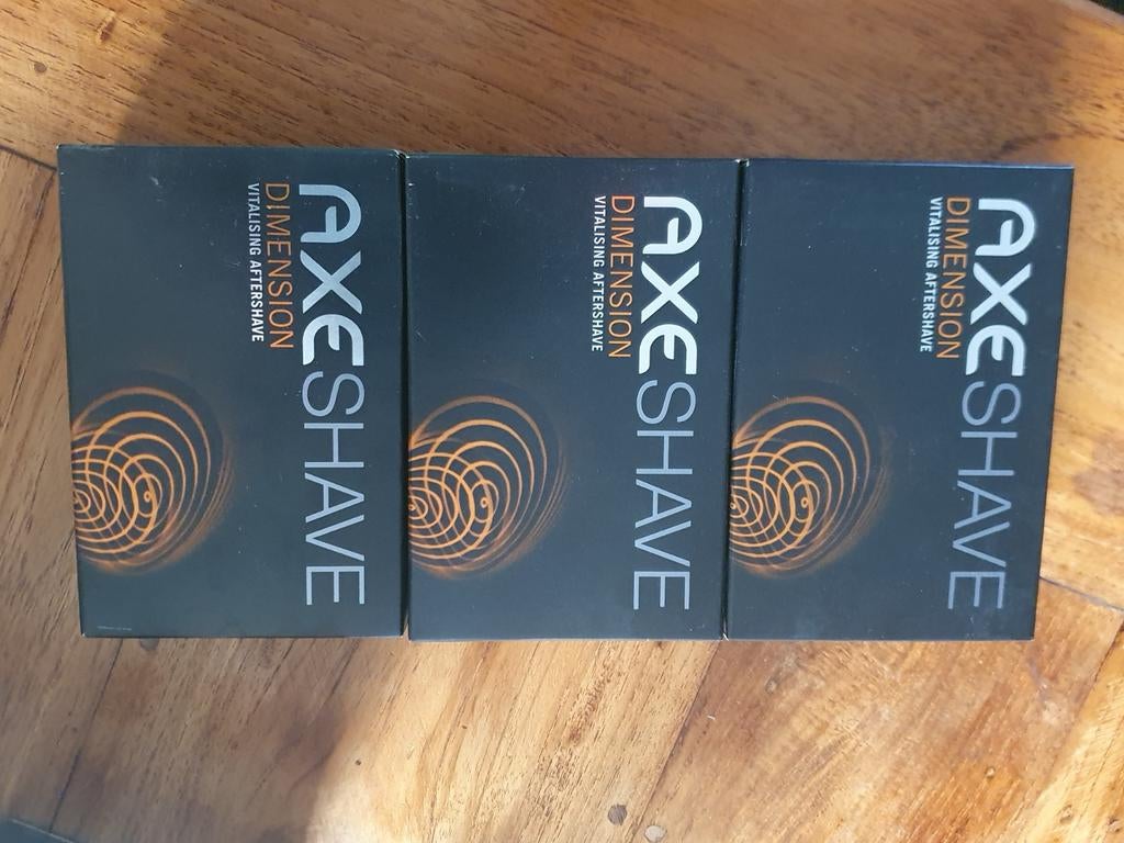 3x Axe Dimension Aftershave. 100ml per stuk, Ophalen of Verzenden, Zo goed als nieuw