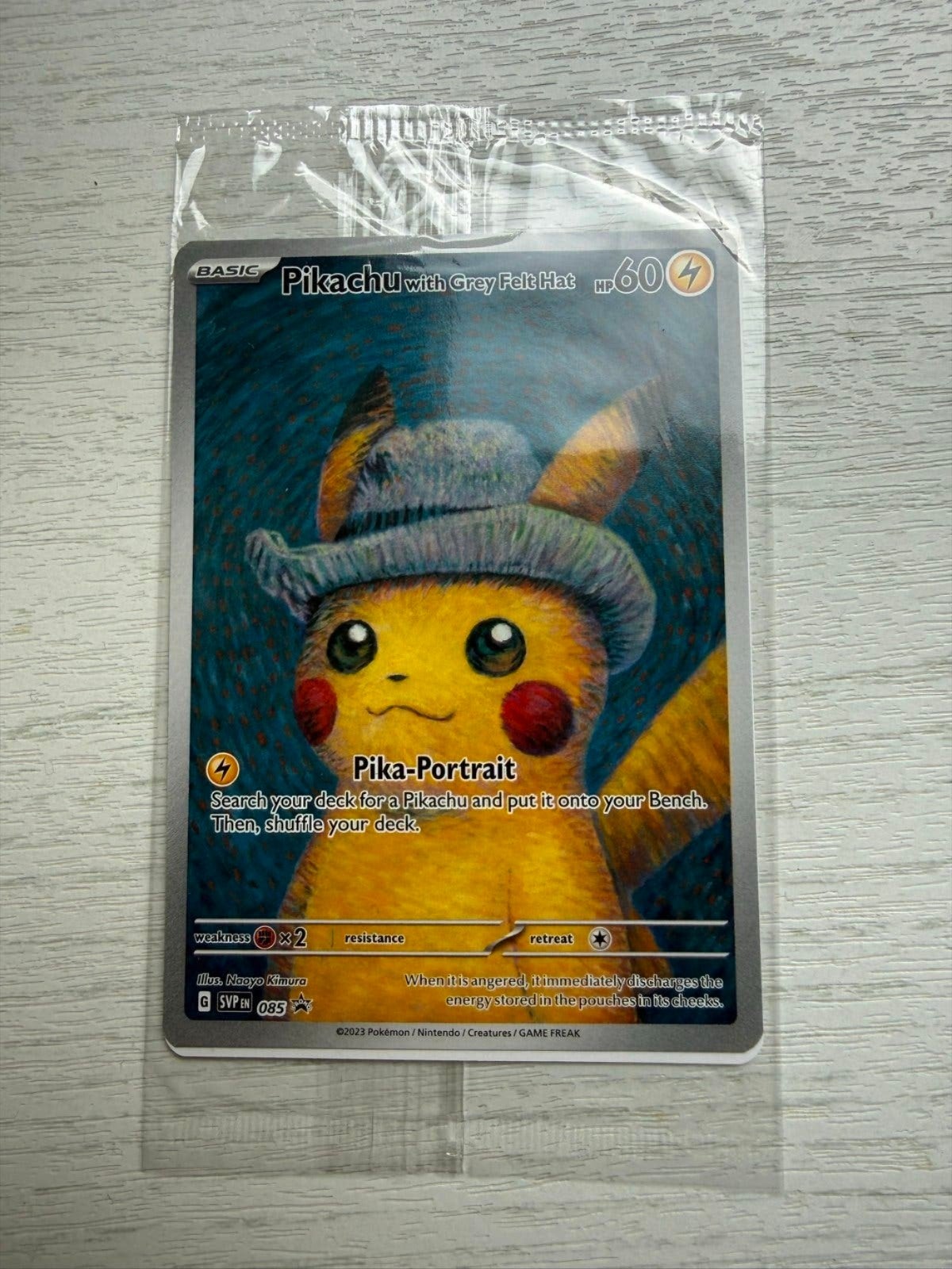 Pikachu with Grey Felt Hat, Verzenden, Nieuw, Losse kaart, Foil