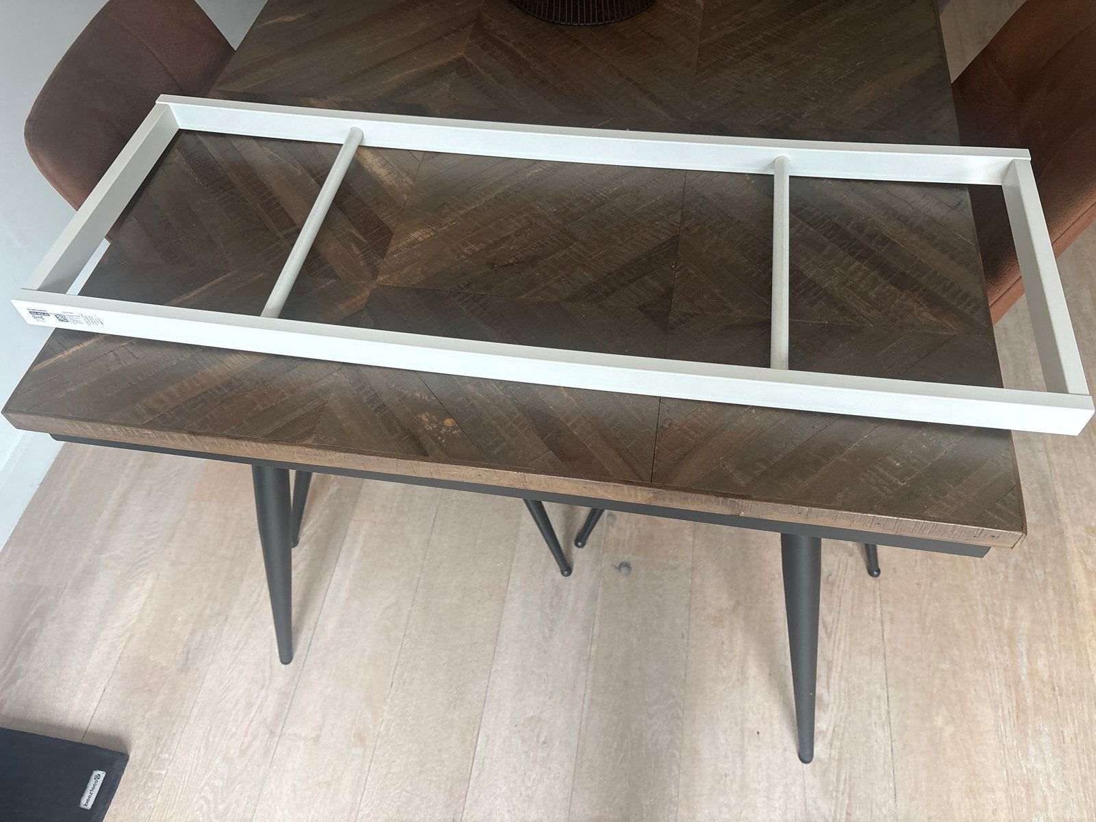 IKEA KOMPLEMENT Kledingroede wit 100x35 cm, Ophalen, Gebruikt, 50 tot 100 cm, Minder dan 100 cm