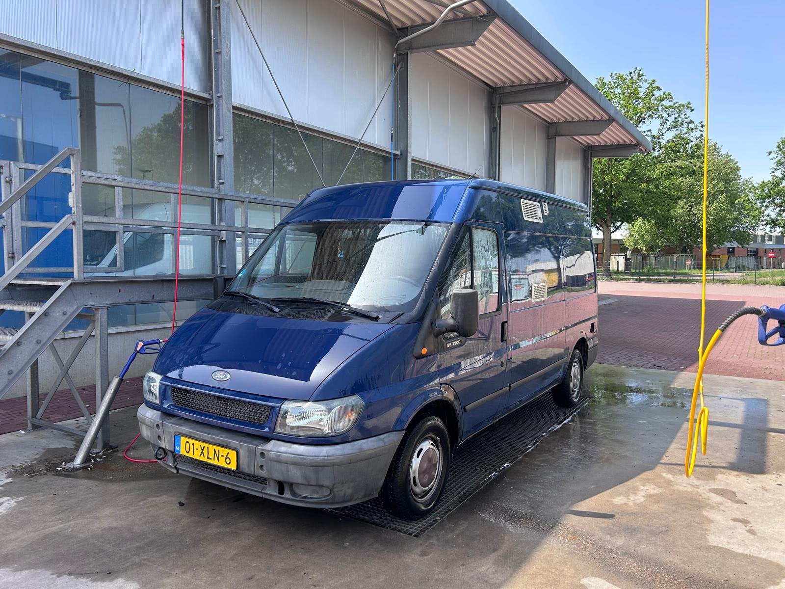 Ford transit camperbus 2005 Blauw, Auto's, Ford, Particulier, Transit, Diesel, Euro 4, Handgeschakeld, Geïmporteerd, Blauw, Ophalen