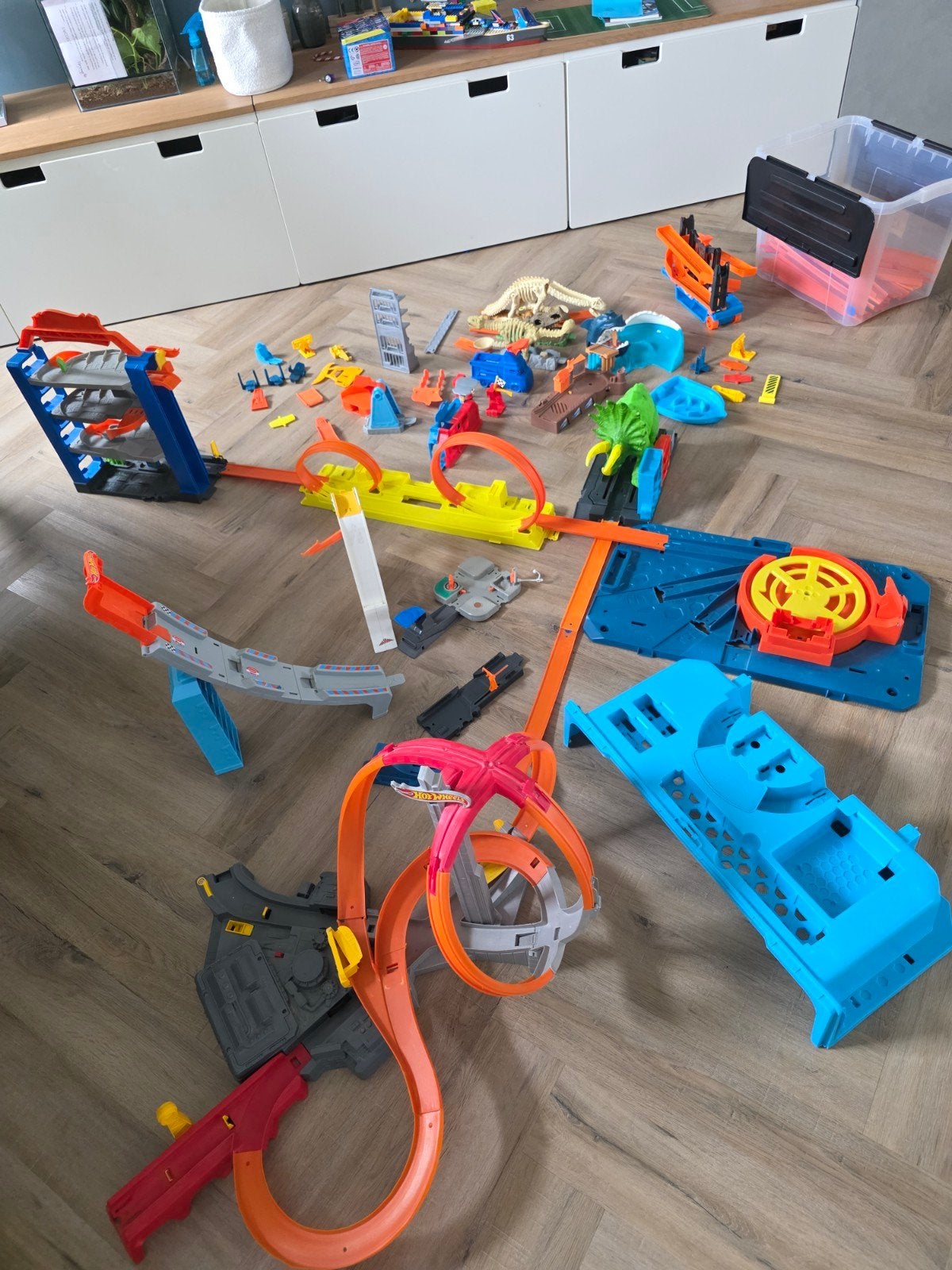 Leuke collectie Hotwheels banen, Kinderen en Baby's, Speelgoed | Racebanen, Ophalen, Gebruikt, Handmatig, Hot Wheels
