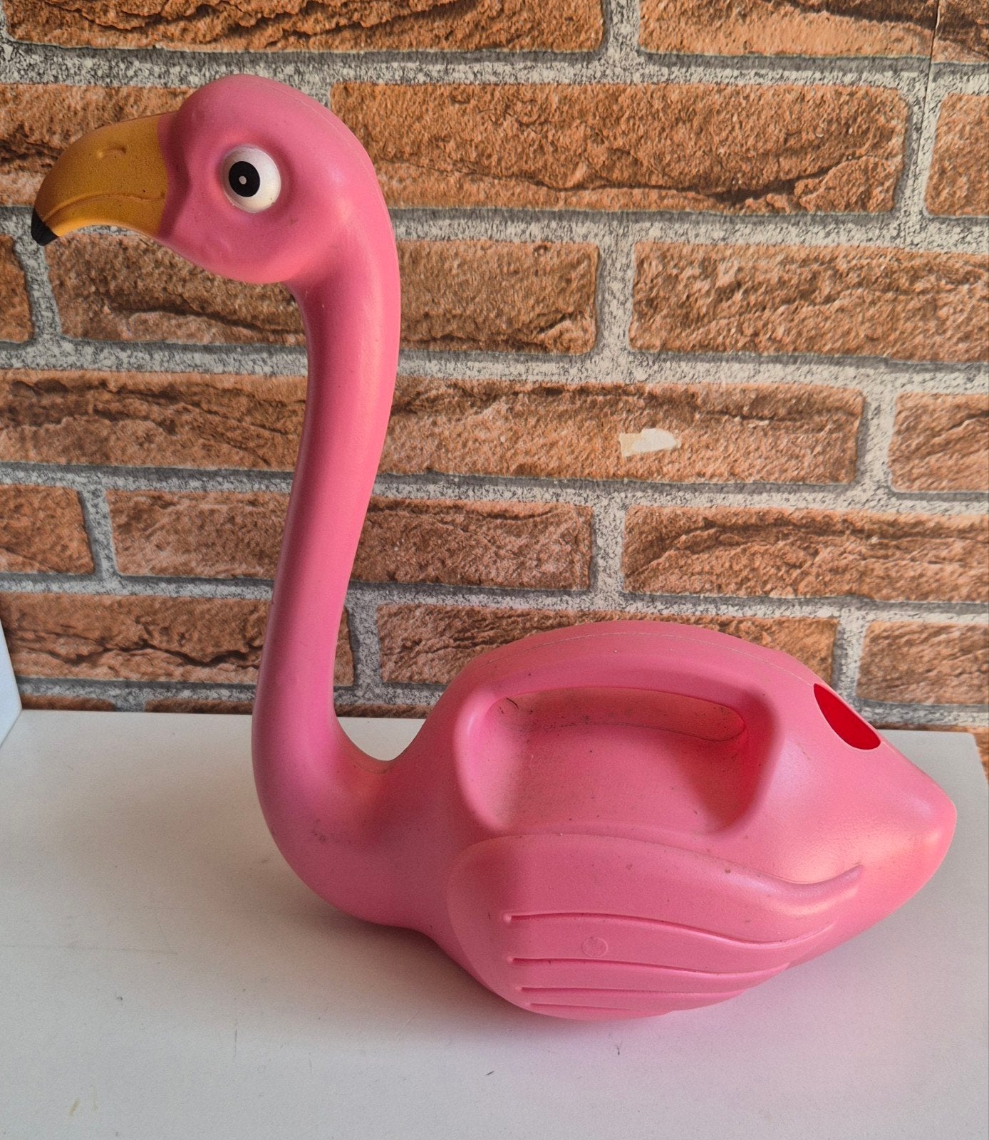 Flamingo gieter, Ophalen of Verzenden, Gebruikt, Kunststof