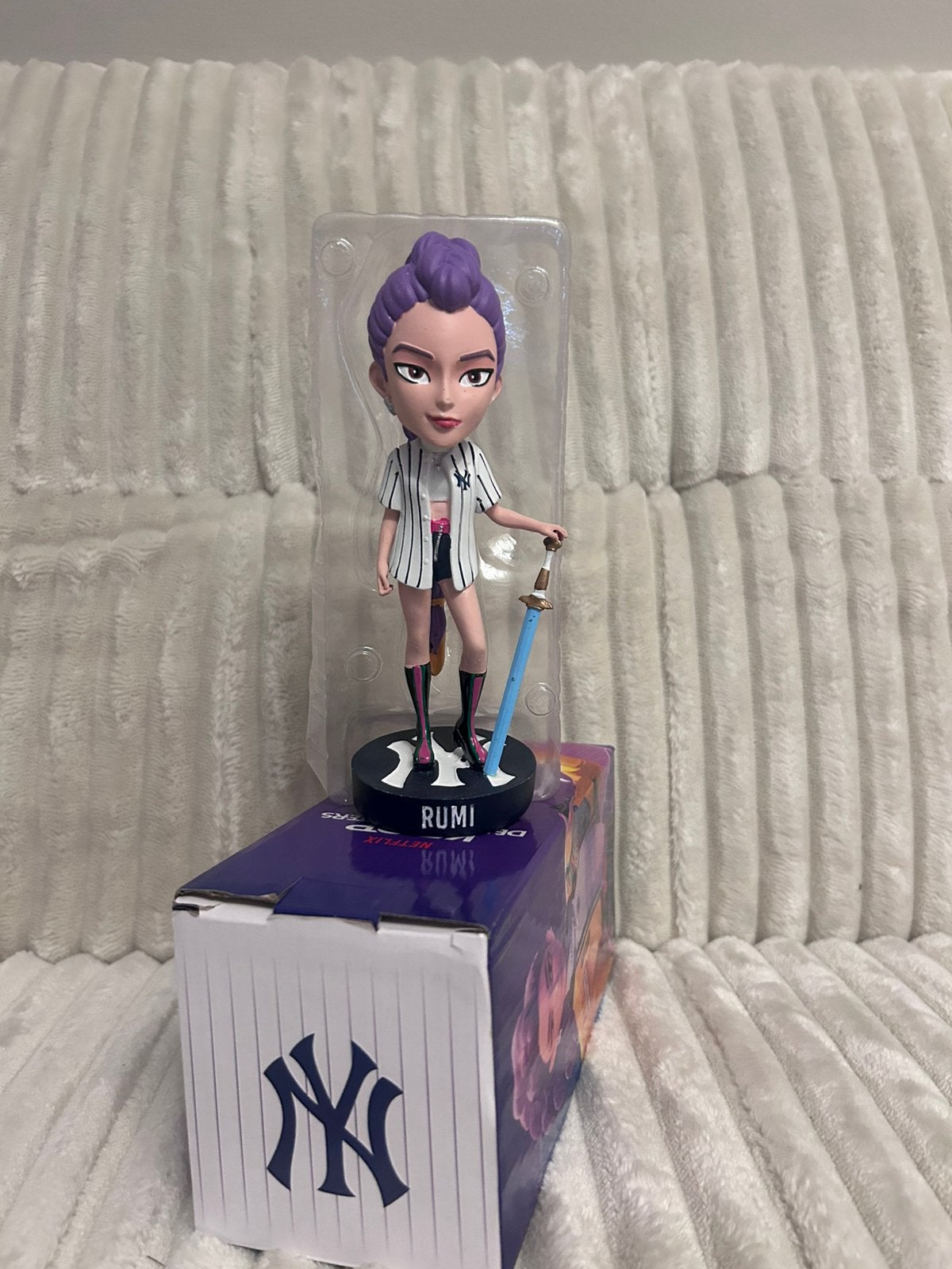 Ny yankees Rumi limited edition bobblehead, Verzamelen, Ophalen of Verzenden, Nieuw, Pop