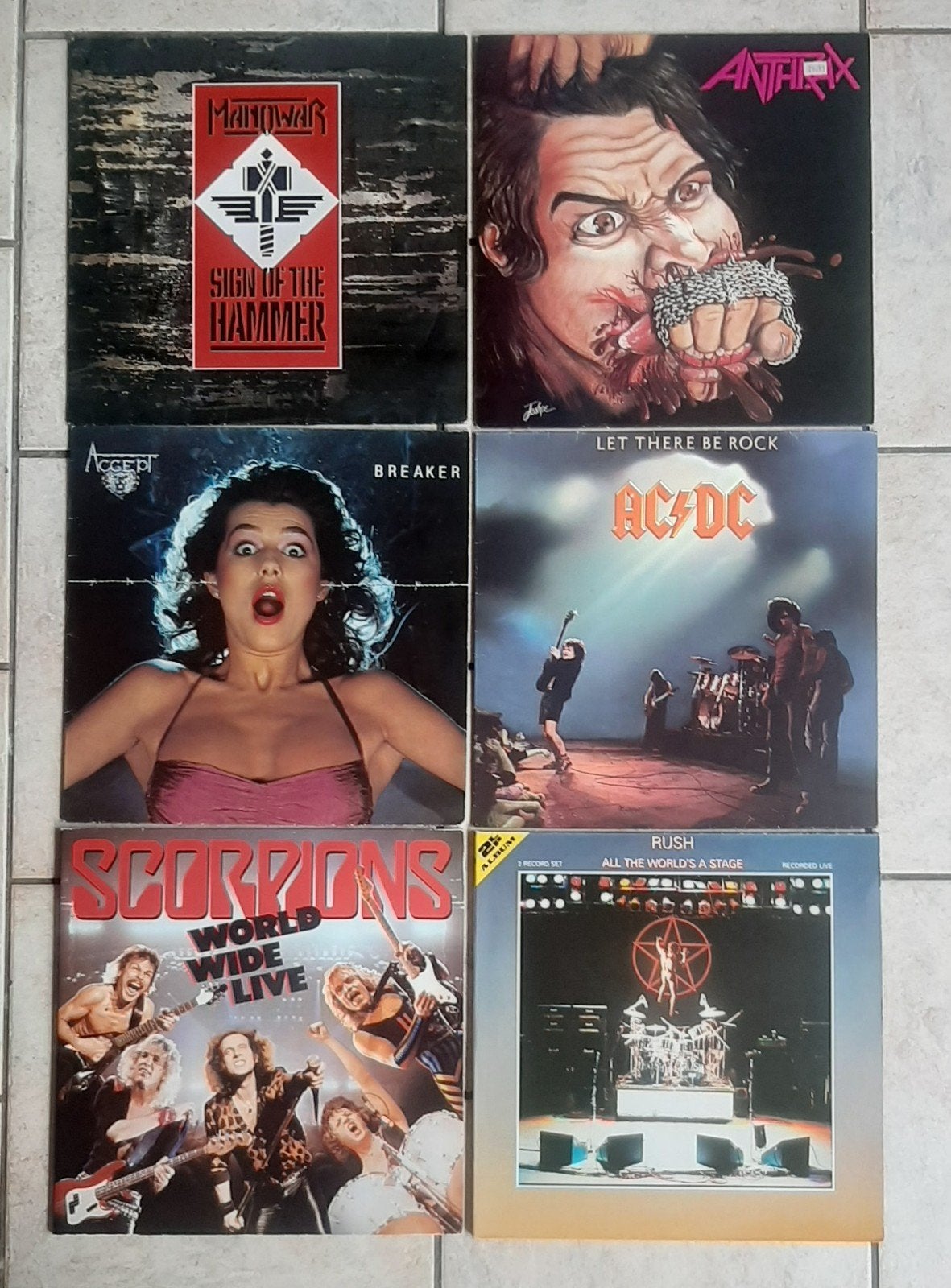Grote collectie rock en metal vinyl LP's, Cd's en Dvd's, Vinyl | Rock, LP, Gebruikt, Hard Rock, Ophalen of Verzenden