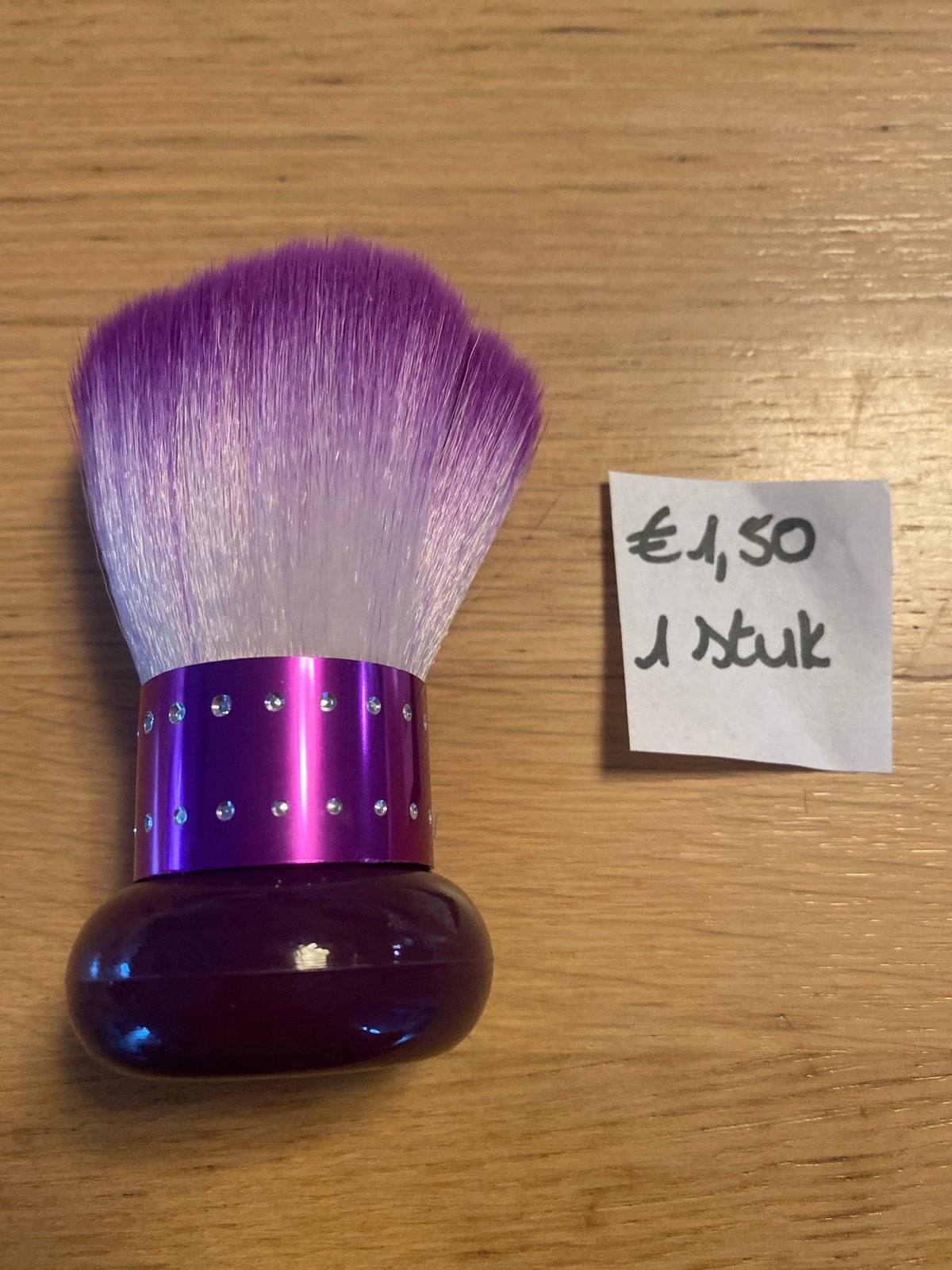Make-up kwast paars met steentjes, Gehele gezicht, Paars, Nieuw, Ophalen of Verzenden