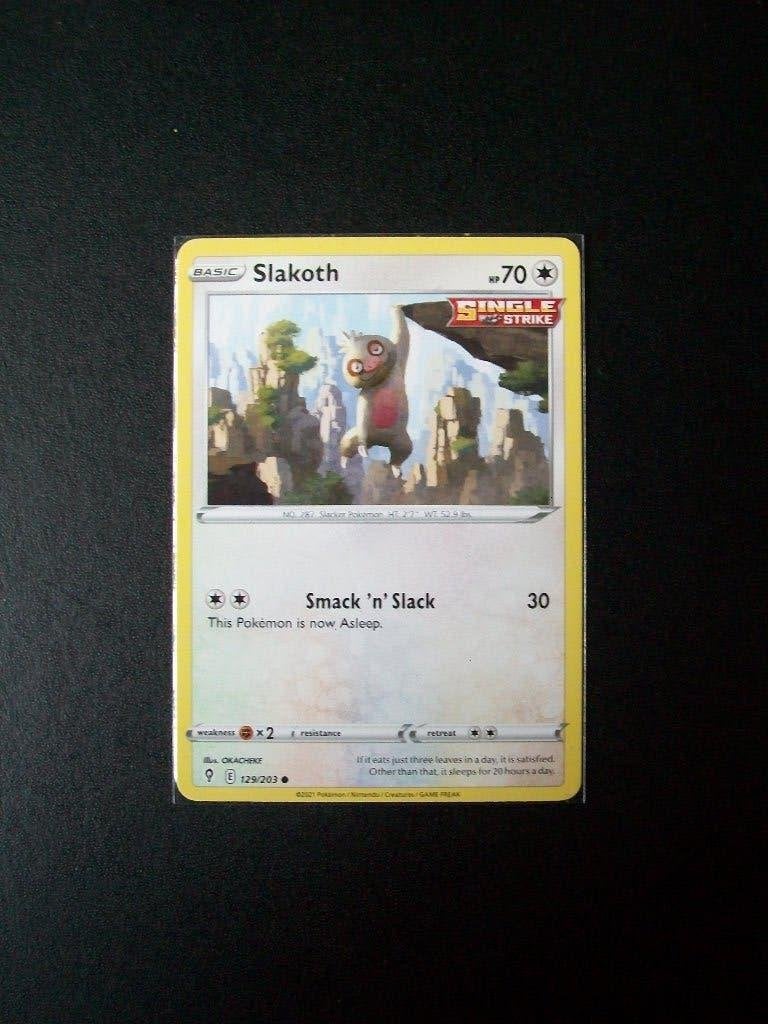 4563: Nieuwe Pokemon Kaart SLAKOTH hp 70 (129/203), Verzenden, Nieuw, Losse kaart