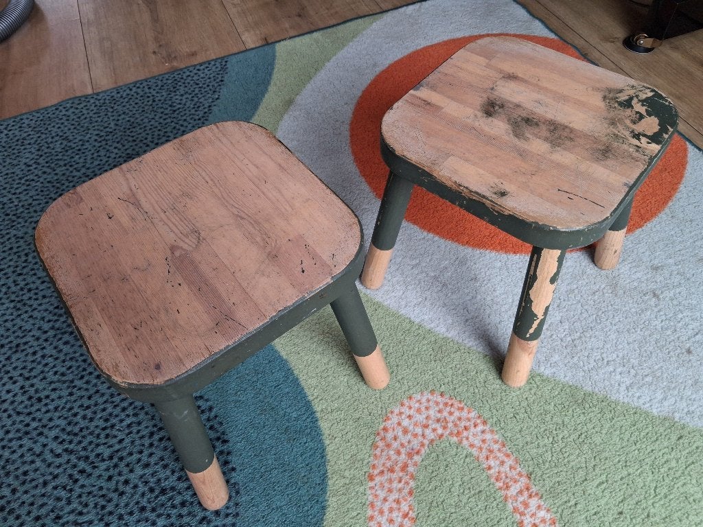 Ikea Flisat krukjes opknappertjes, Ophalen, Gebruikt, Stoel(en)
