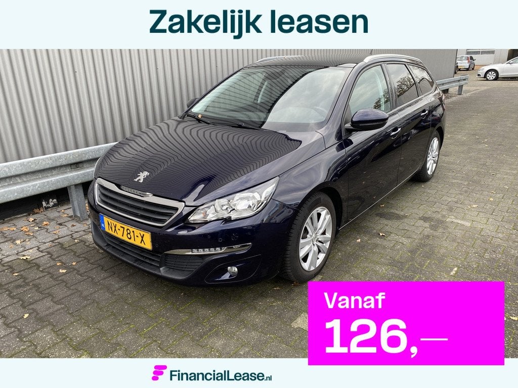 Peugeot 308 SW 1.2 PureTech Blue Lease Executive Clima, Pano, Auto's, Peugeot, Bedrijf, Lease, Financial lease, ABS, Airbags, Airconditioning