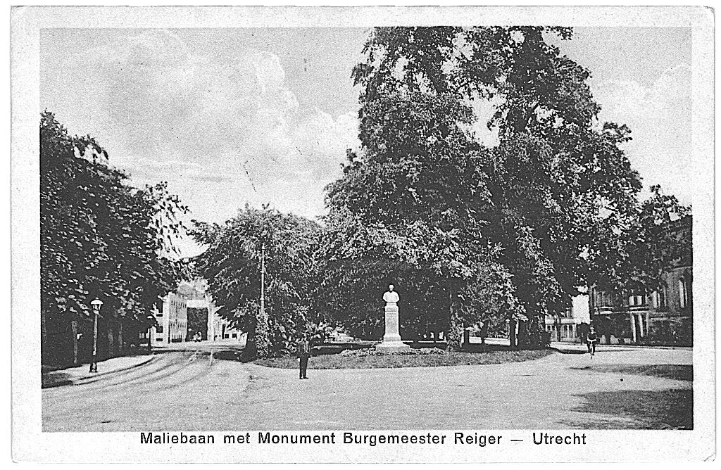 805271	Utrecht	1927 Maliebaan Monument	Gelopen met postzegel, Verzamelen, Ophalen of Verzenden, 1920 tot 1940, Gelopen, Utrecht