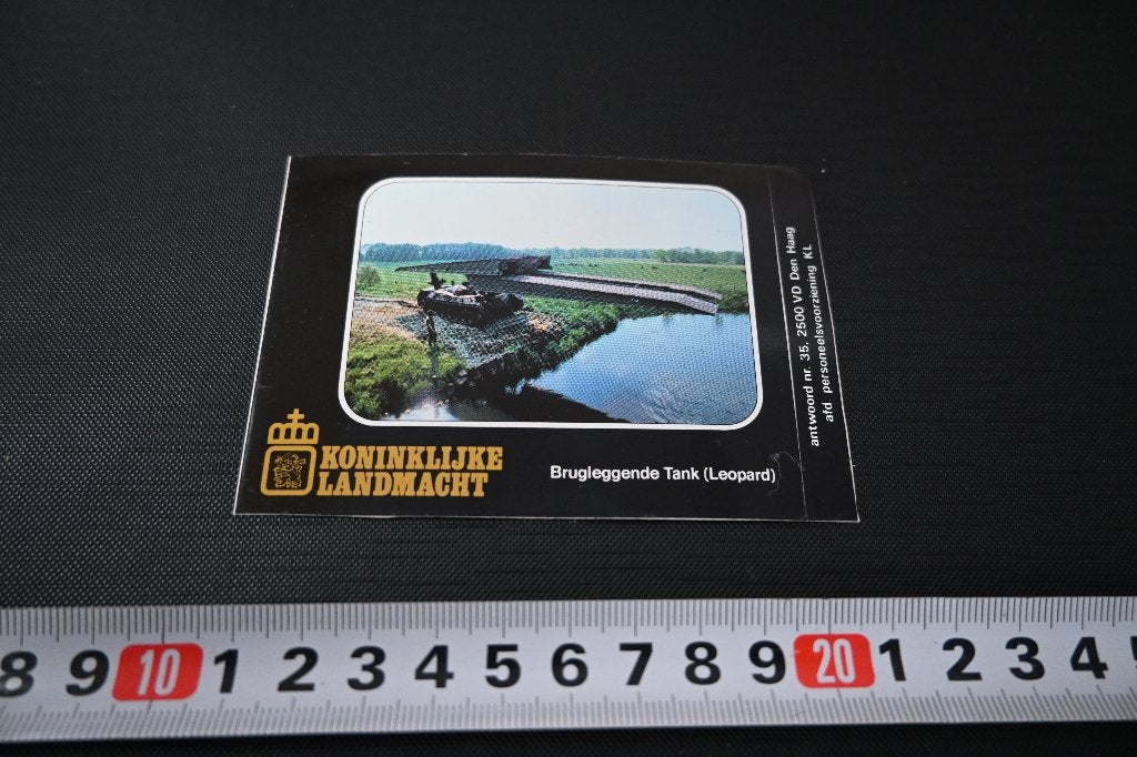 sticker Leger Koninklijke Landmacht Leopard LL1859, Verzamelen, Stickers, Ophalen of Verzenden, Zo goed als nieuw