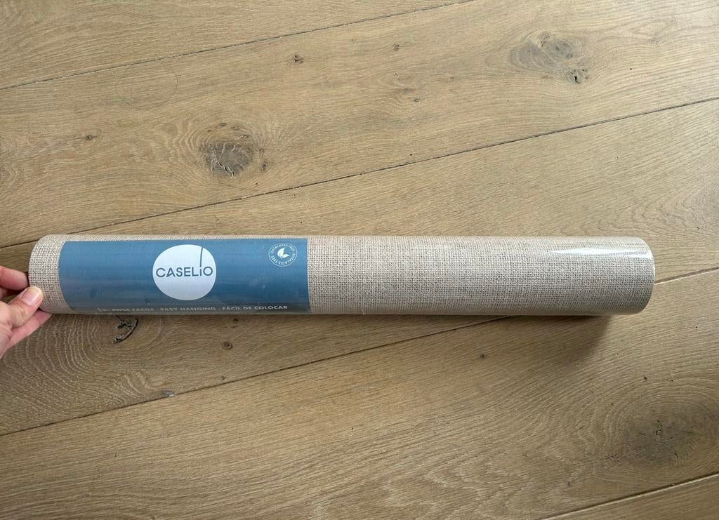Behang Caselio Jute beige (104011474), Huis en Inrichting, Stoffering | Behang, Ophalen of Verzenden, Minder dan 10 m²