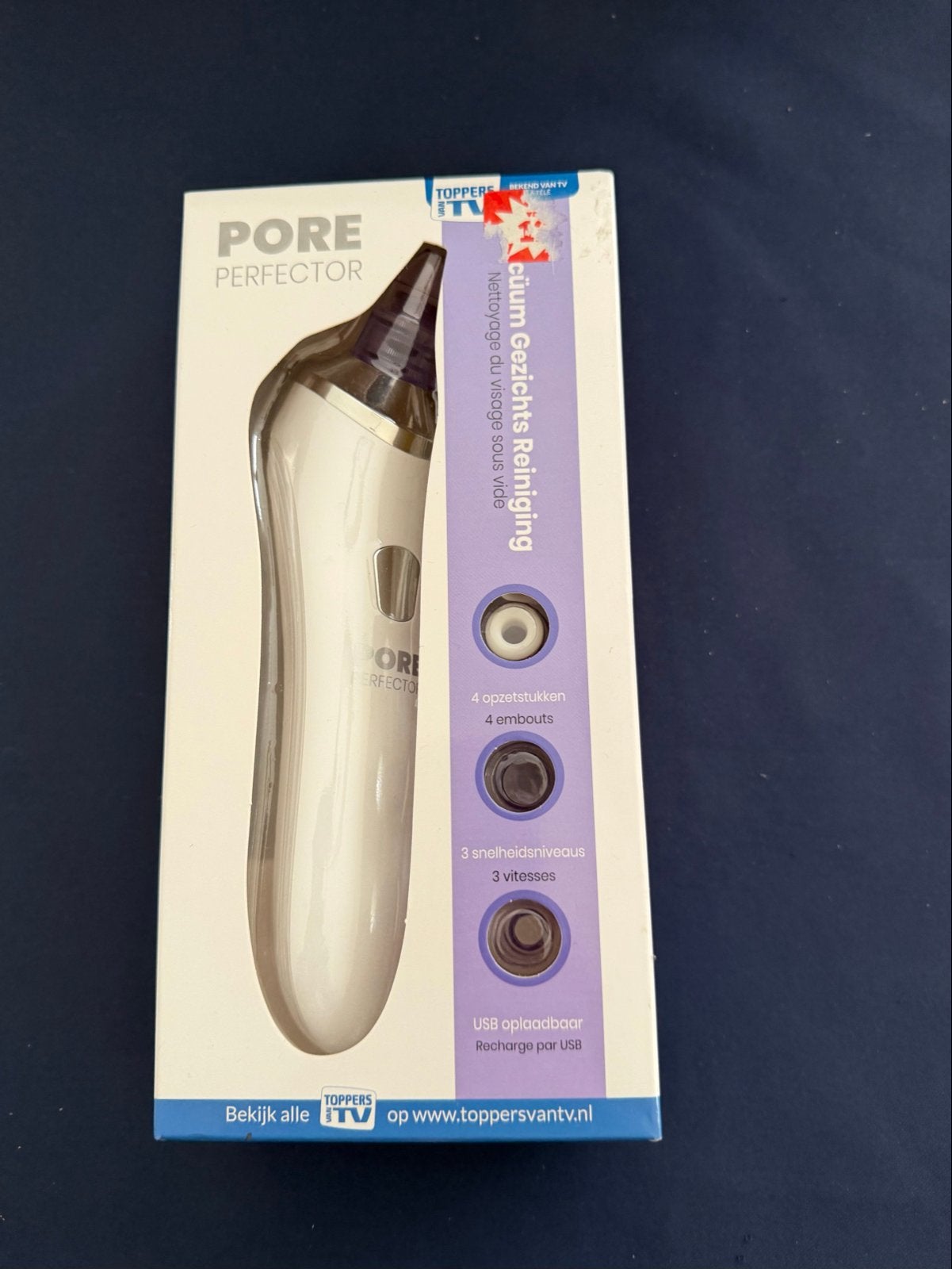 Pore Perfector Vacuüm Gezichtsreiniger - NIEUW, Ophalen of Verzenden, Nieuw, Gehele gezicht, Reiniging
