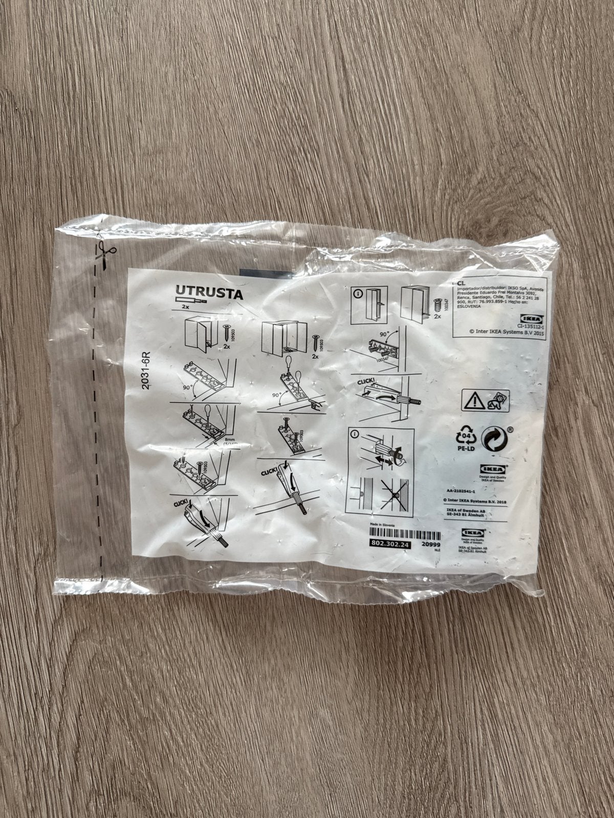 IKEA Utrusta Scharnieren voor Keukenkastjes (2 stuks), Ophalen of Verzenden, Nieuw, Minder dan 50 mm, Overige typen