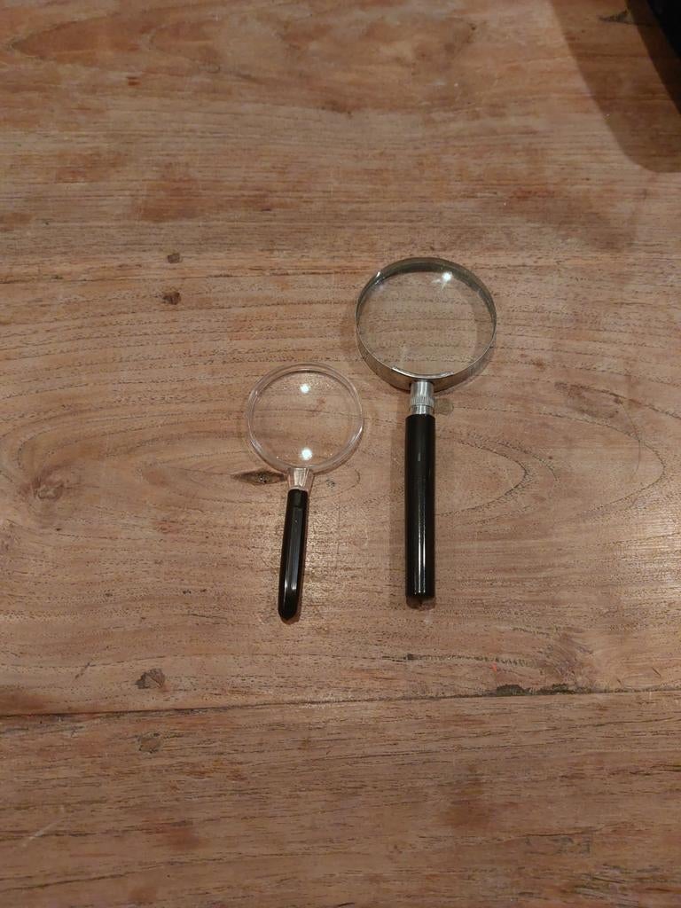 2 vergrootglazen, Ophalen, Zo goed als nieuw, Vergrootglas of Loep