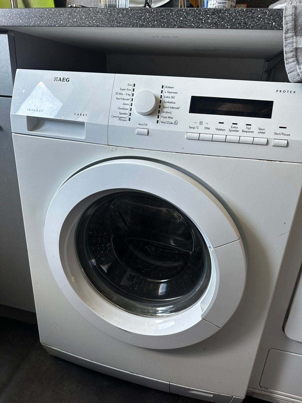 AEG wasmachine, Ophalen, Gebruikt, 85 tot 90 cm, 1200 tot 1600 toeren