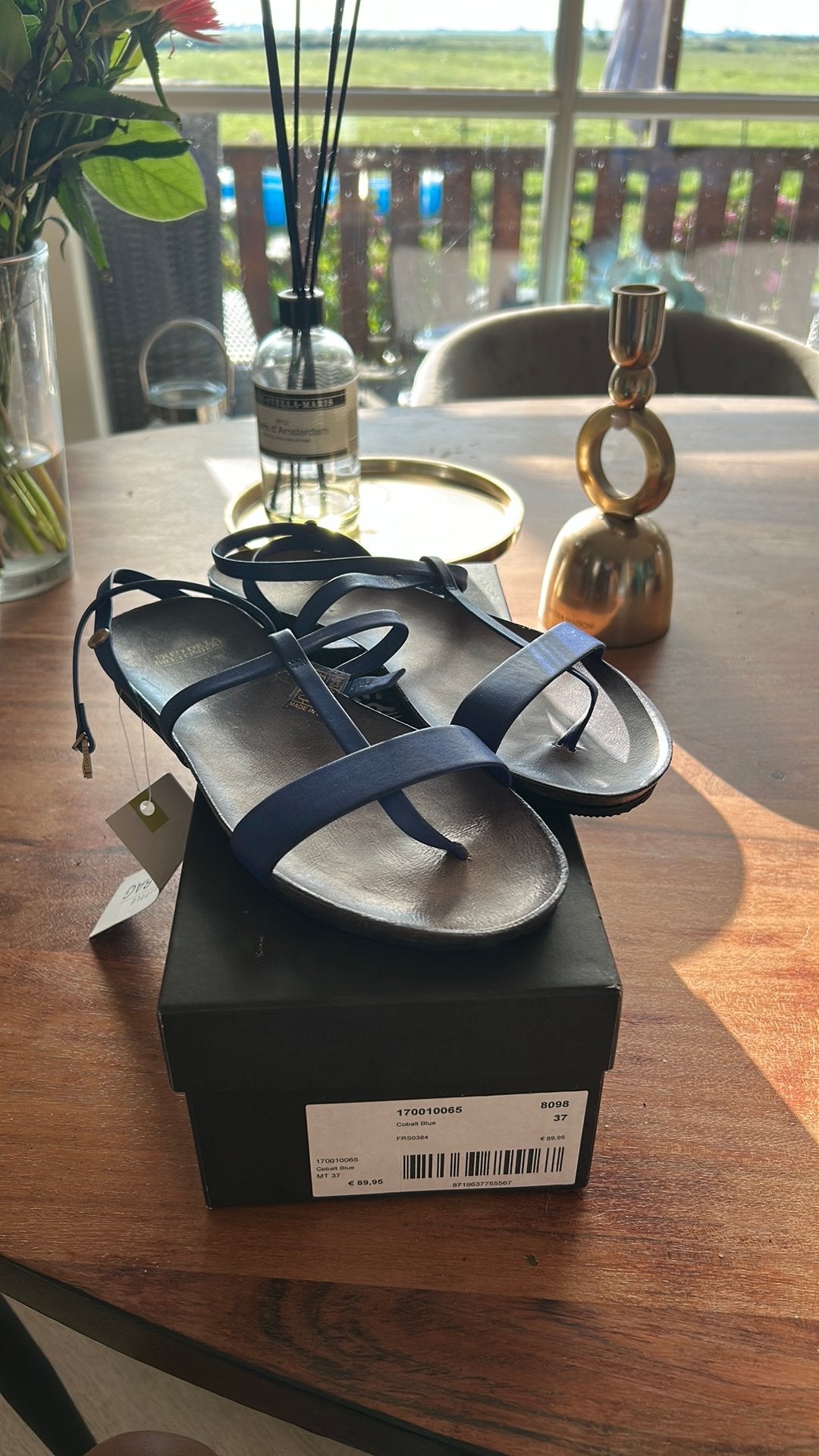 Fred de la bretoniere sandalen nieuw 37, Blauw, Nieuw, Sandalen of Muiltjes, Ophalen of Verzenden