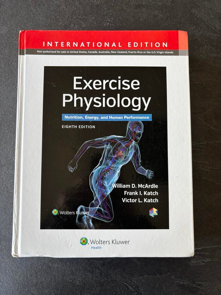 Exercise Physiology - 8th Edition (International), Boeken, Studieboeken en Cursussen, Verzenden, Beta, Zo goed als nieuw, HBO