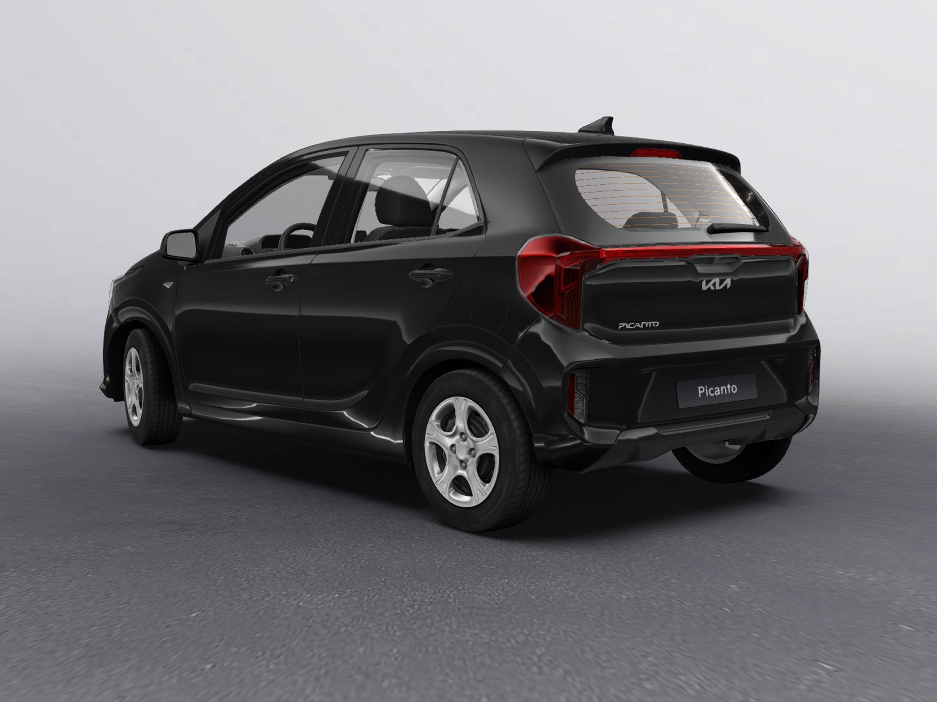 Kia Picanto 1.0 GDi DynamicLine Digitaal display (bj 2026), Auto's, Voorwielaandrijving, 12 maanden, Stof, Zwart