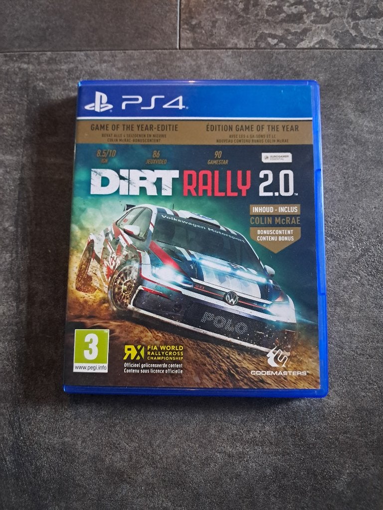 PS4 Game: DIRT Rally 2.0 Game of the Year Edition Als Nieuw!, Spelcomputers en Games, Online, 1 speler, Racen en Vliegen, Ophalen of Verzenden