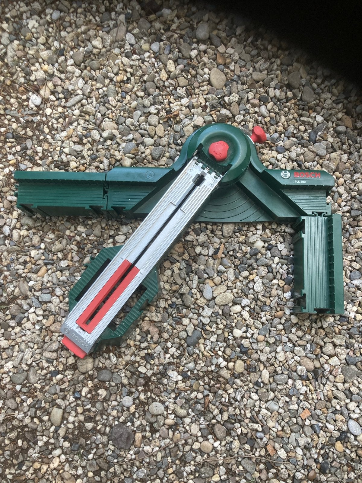 Bosch PLS 300 verstekzaagstation, Ophalen, Gebruikt