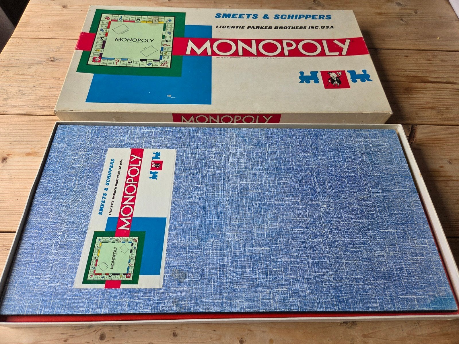 Monopoly uit 1968 oude witte doos Smeets en Schippers, Ophalen of Verzenden