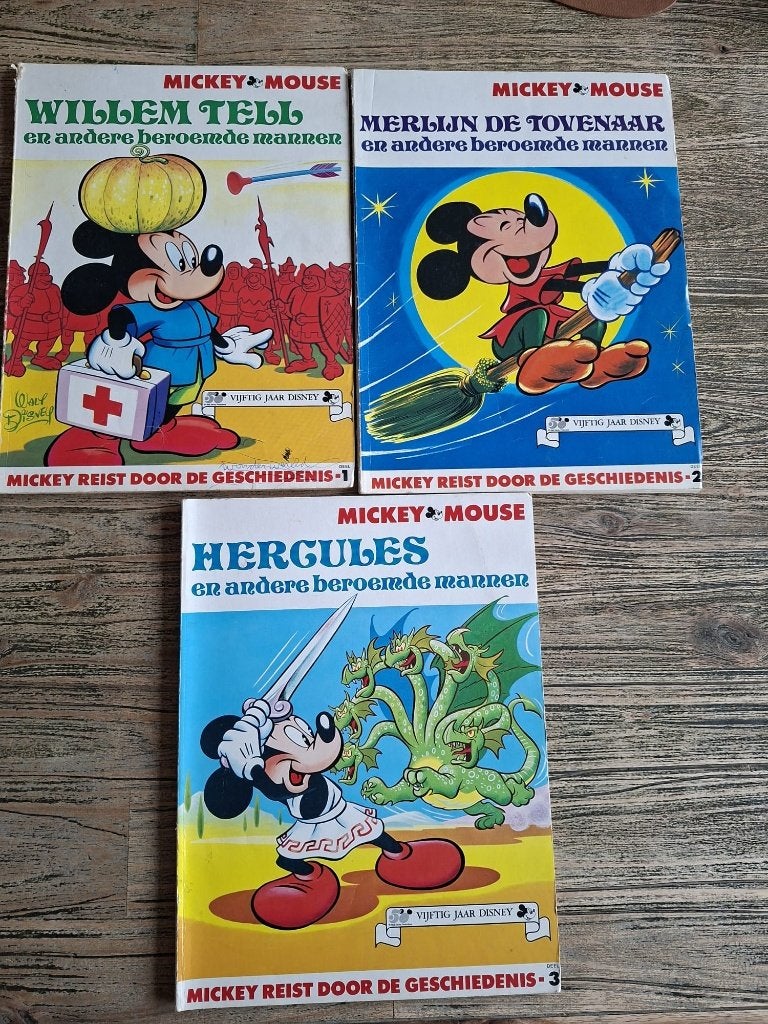 Mickey Mouse 50 jaar Disney, Meerdere stripboeken, Ophalen of Verzenden, Gelezen