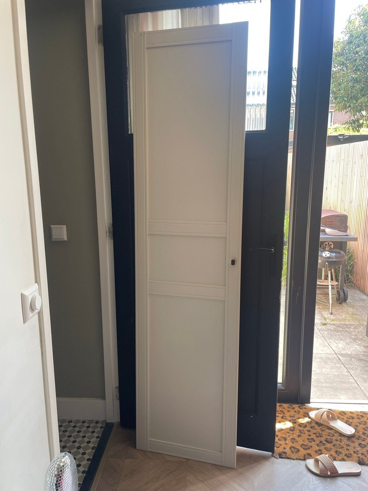 IKEA Pax kastdeur Flisberget 50x195cm met scharnieren, Ophalen, Minder dan 50 cm, Gebruikt, 150 tot 200 cm