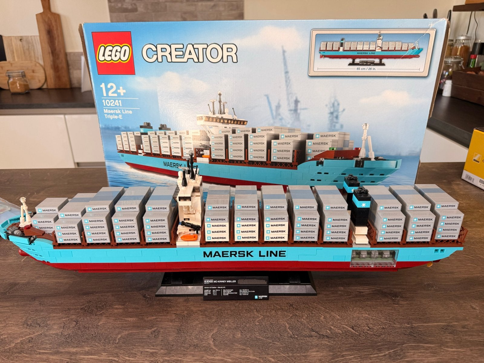 LEGO Creator 10241 Maersk Line Triple-E Schip, Ophalen of Verzenden, Zo goed als nieuw, Overige merken