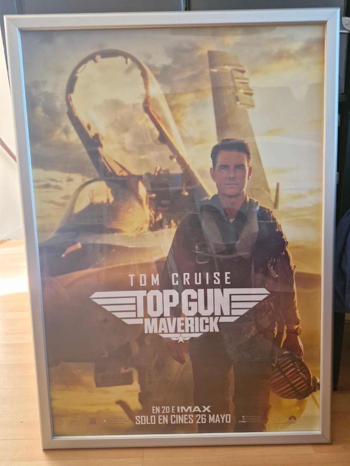 Maverick top gun filmposter ingelijst topgun, Verzamelen, Ophalen, Zo goed als nieuw, A1 t/m A3, Film en Tv